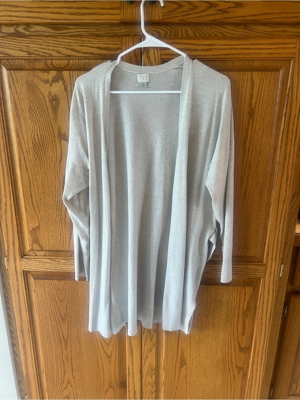 Cream Open-Front Women's Cardigan Sweater